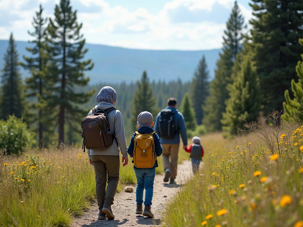 Infographic showing how age composition, budget, and activity level influence the choice of family vacation destination type.