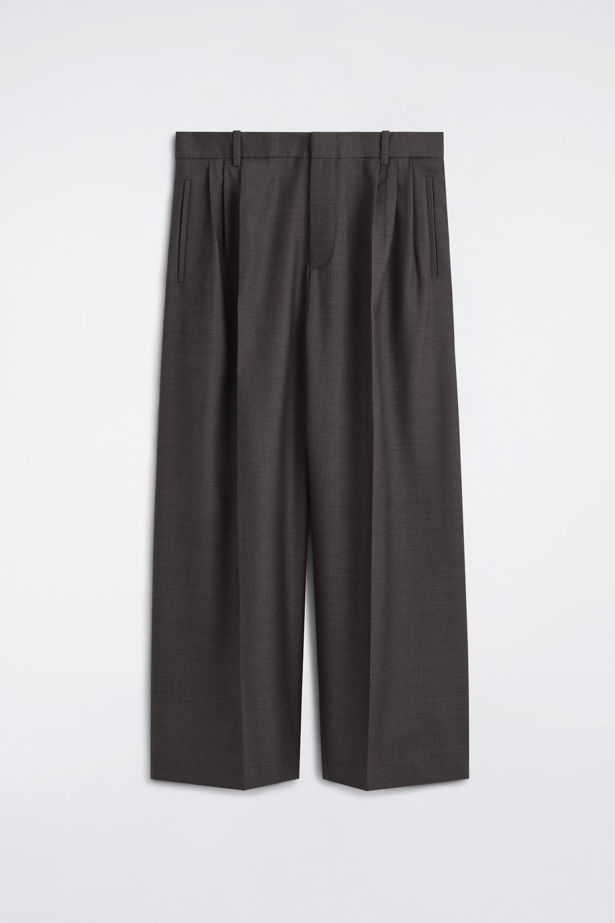 cos, PLEATED RELAXED-FIT WIDE-LEG PANTS