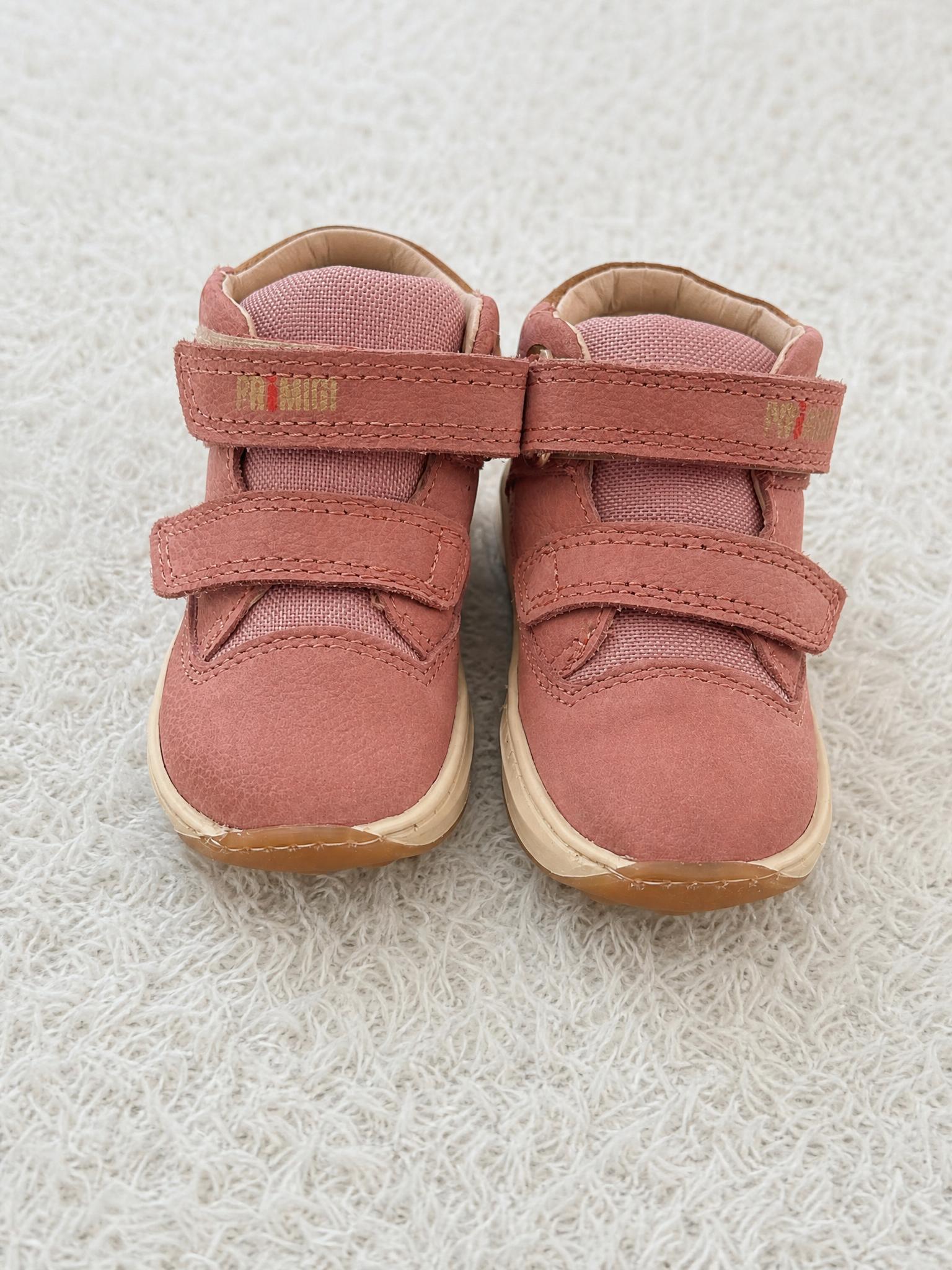 Puma Kids Pink Velcro Trainers with Cream Sole - New