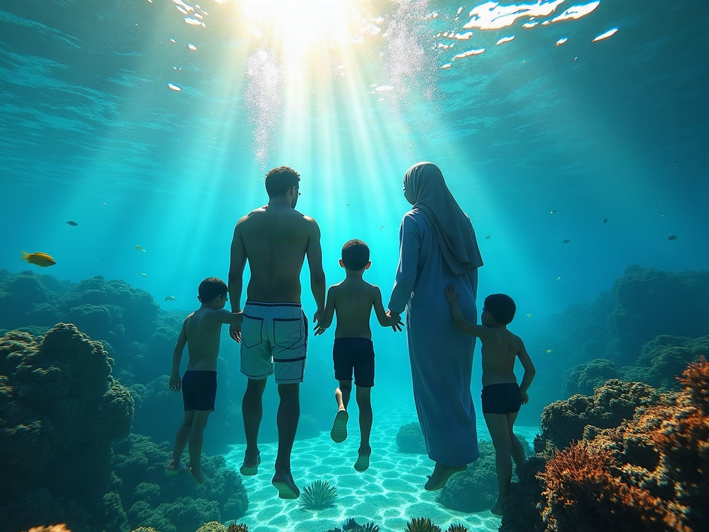 Infographic depicting a family's ideal daily resort schedule with pre-booked activities and dedicated downtime, illustrating how to maximize a tropical island family vacation experience.