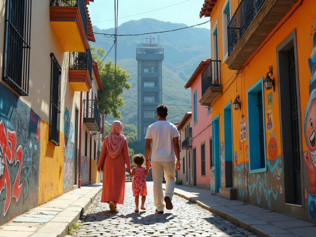 Image depicting a family using a map confidently, or a serene, uncrowded beach scene. Alt-text must include 'Family Travel Challenges Coastal Vacation'.