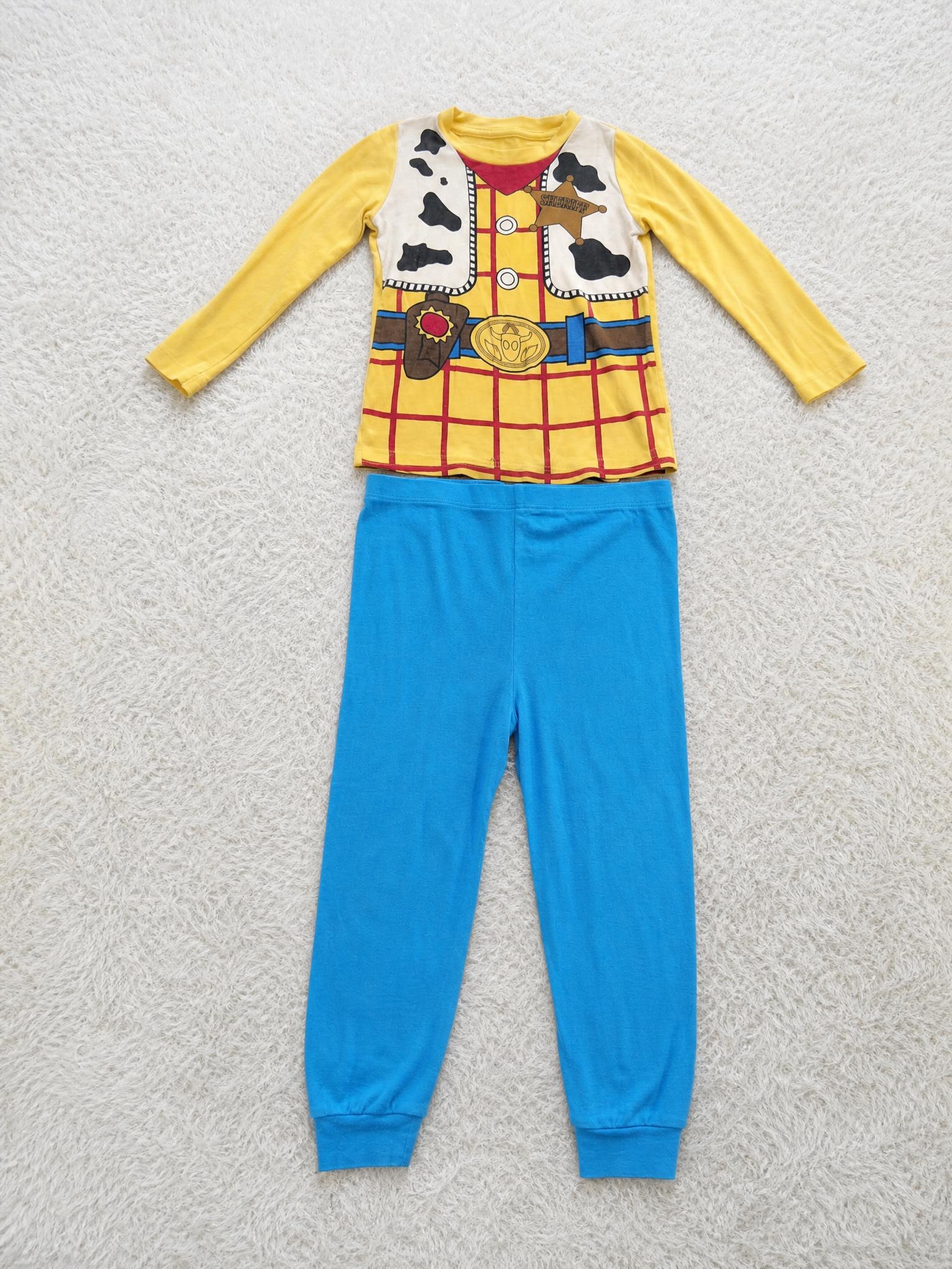 Kids Cowboy Costume Set with Sheriff Top & Blue Trousers