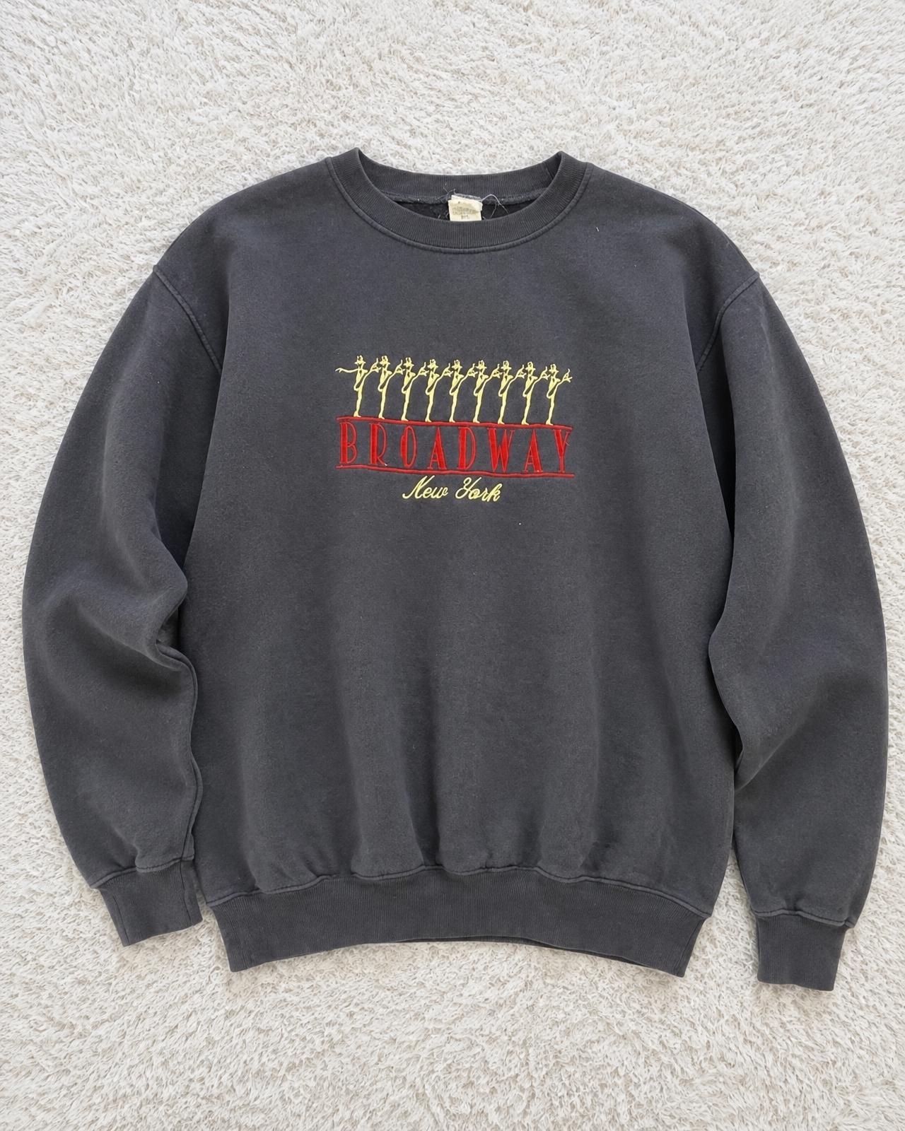 Charcoal Broadway New York graphic sweatshirt