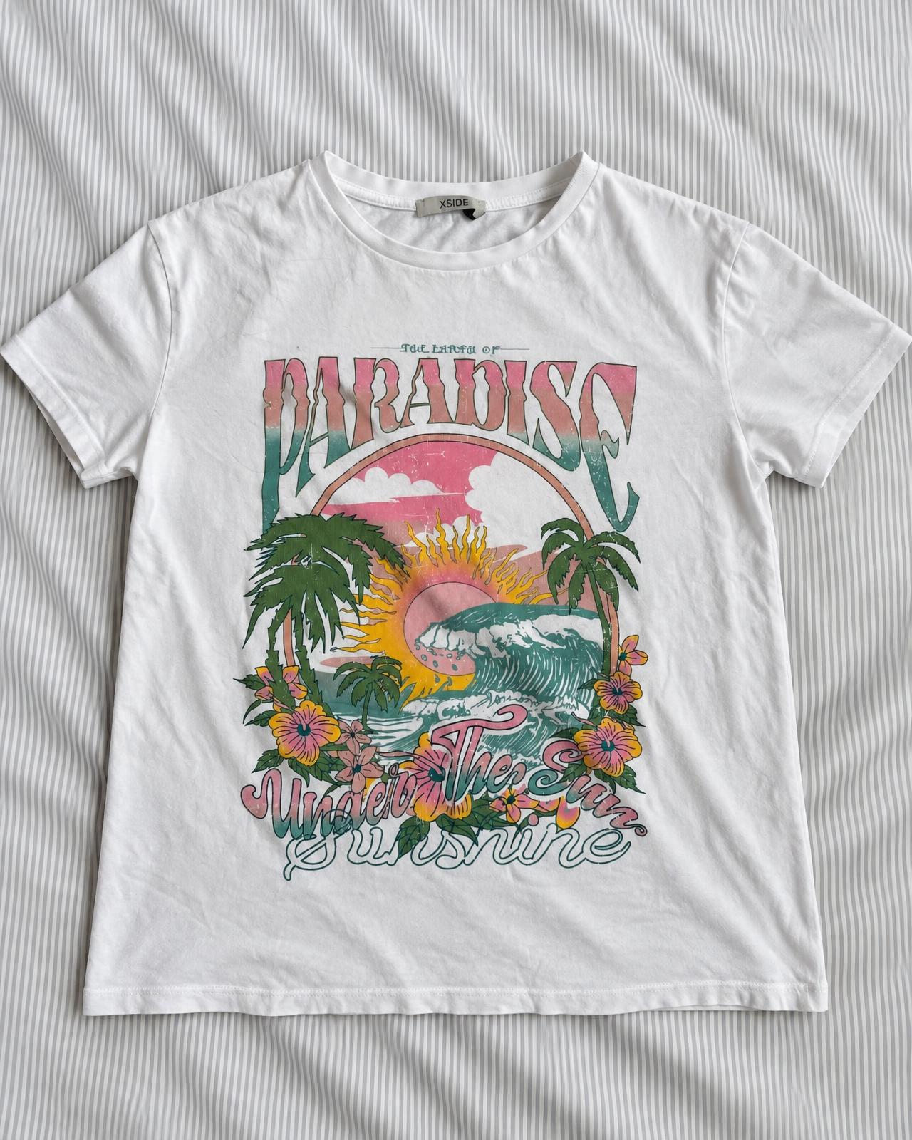 XSIDE Paradise Tropical Graphic T-Shirt – Very Good