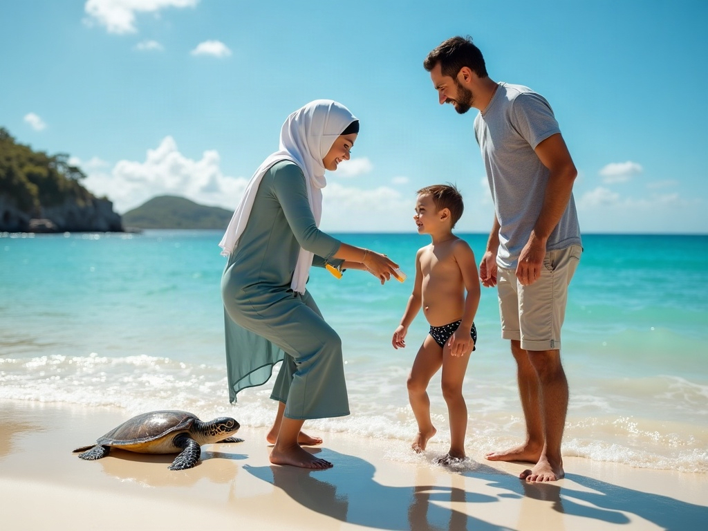 A collage of captivating images from São Tomé and Príncipe, Culebra, and Raja Ampat, showcasing their unique natural beauty and marine life.