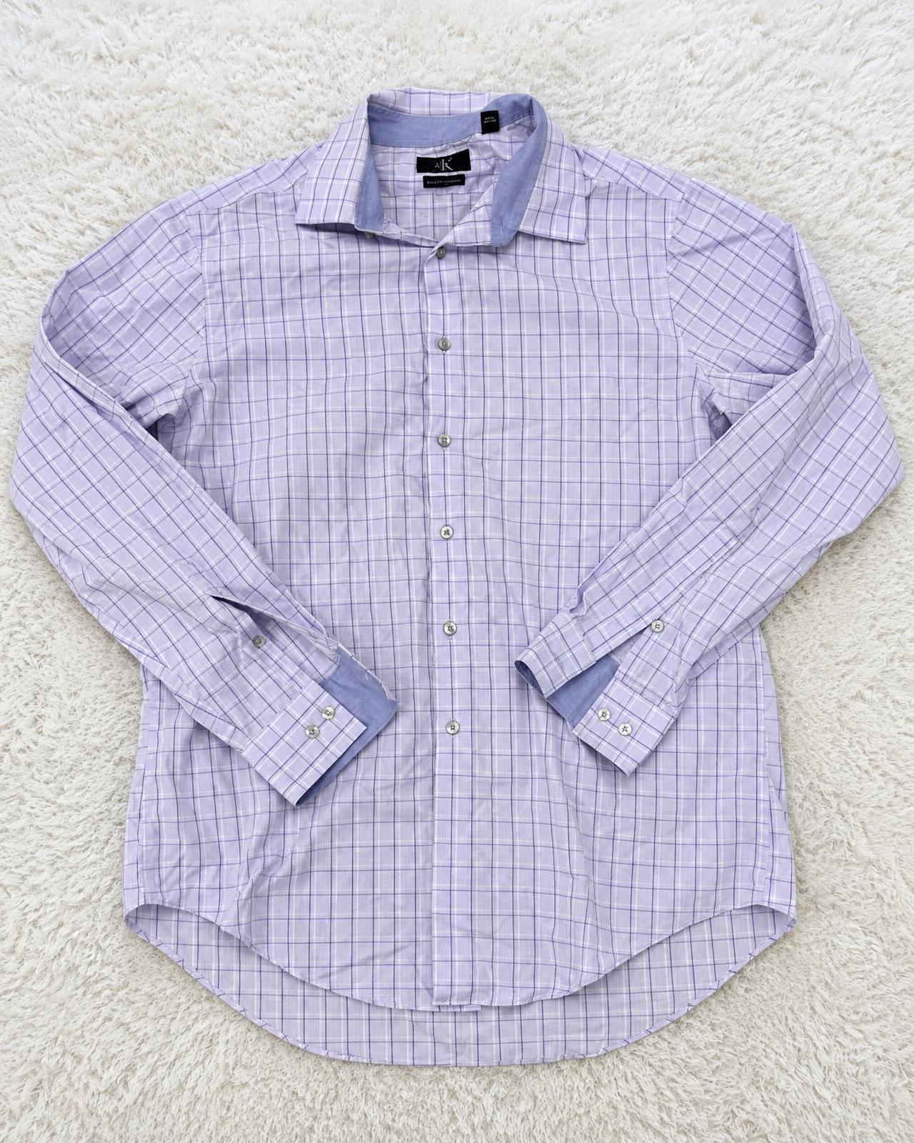 Calvin Klein checked shirt with contrast cuffs – very good