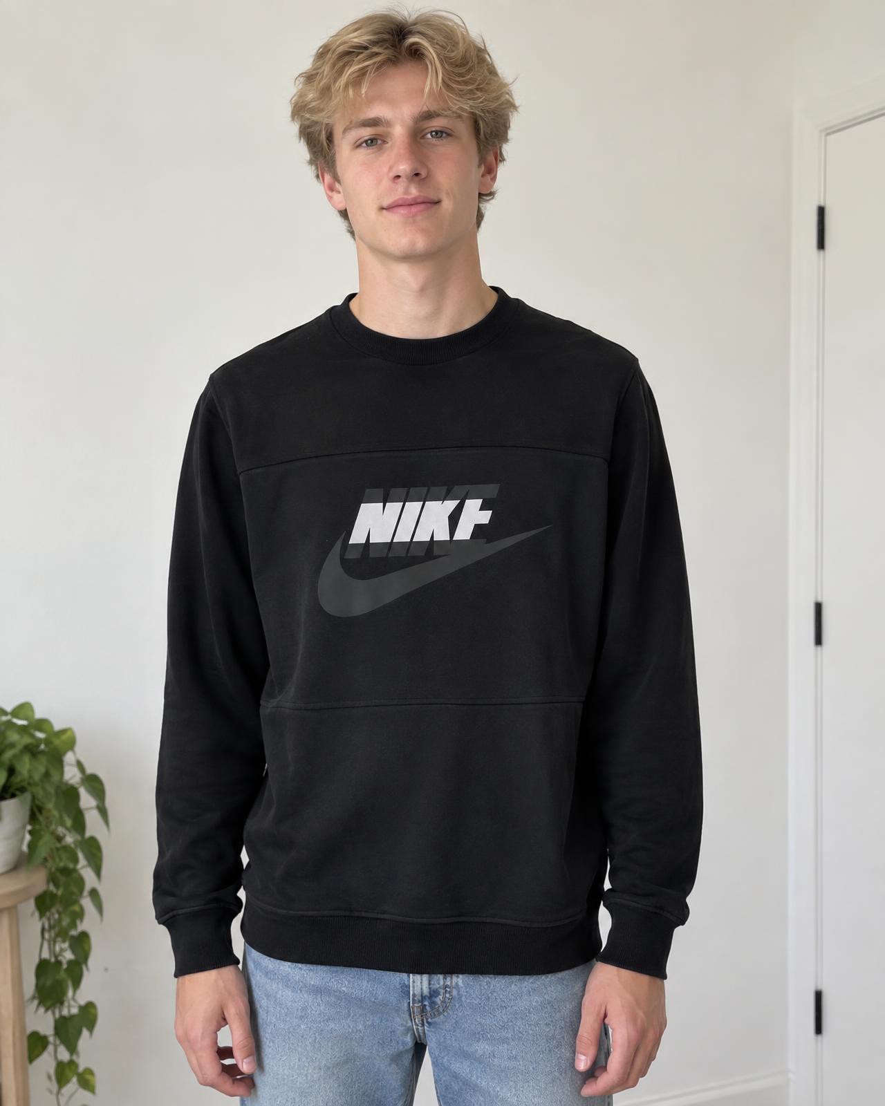 Nike Black Long Sleeve Logo Sweatshirt