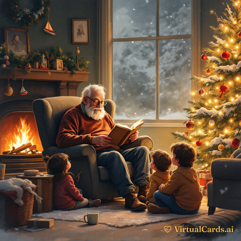 Grandpa says he doesn't need anything for Christmas.
Turns out, neither do we. -- Christmas card