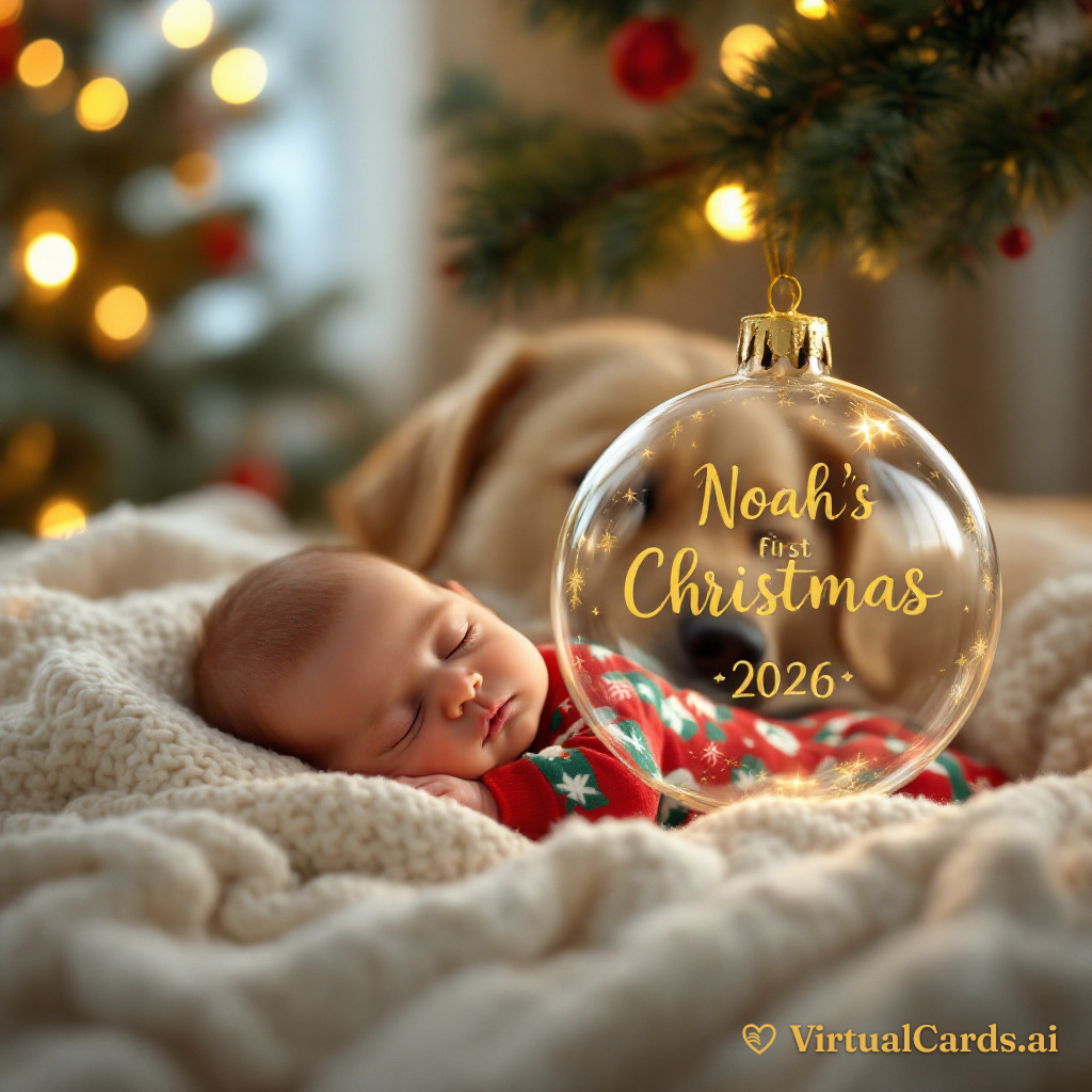 Your First Christmas
Our best Christmas. -- First Christmas card
