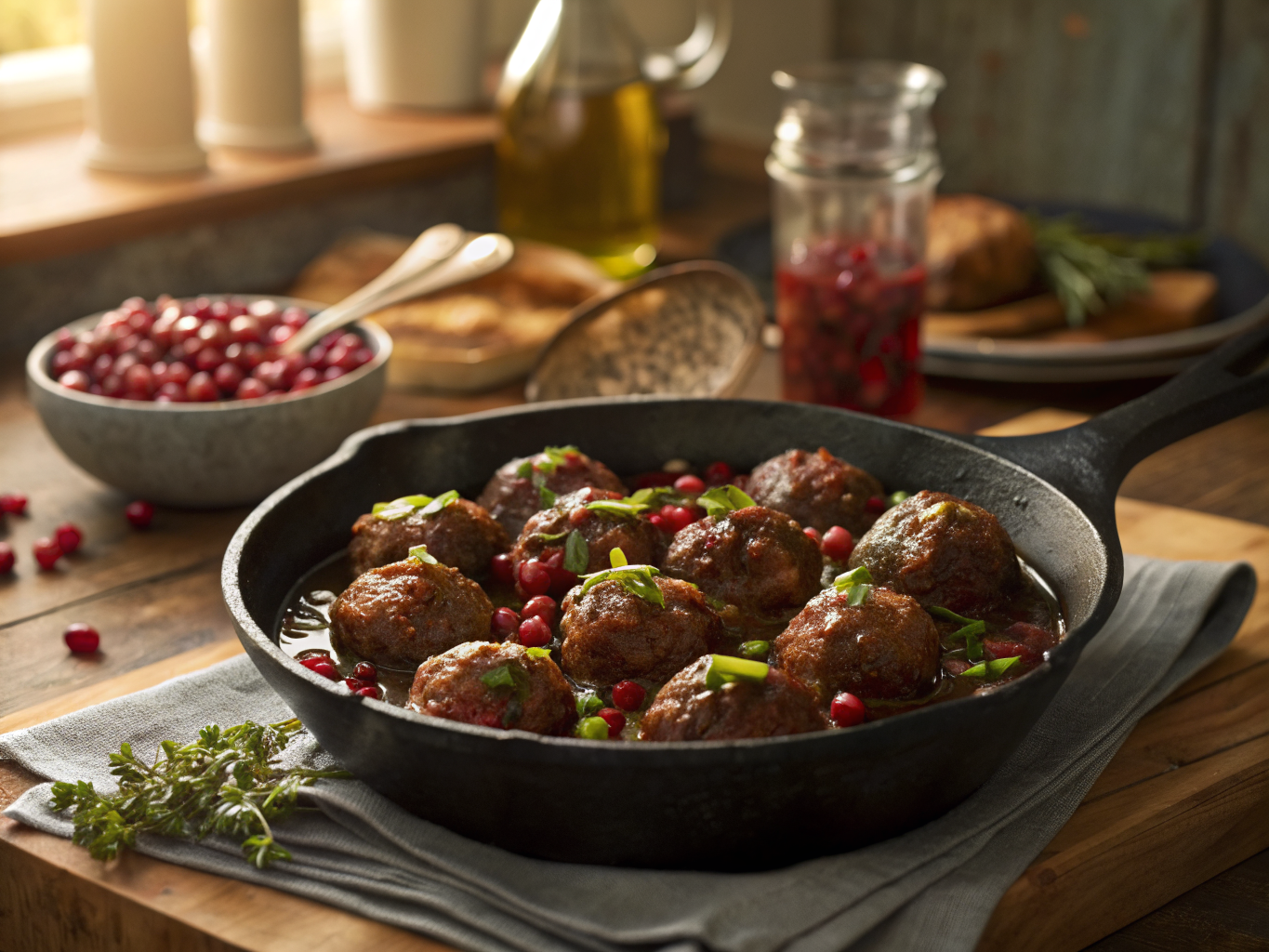 Turkish Lamb and Pistachio Meatballs with Pomegranate Glaze
