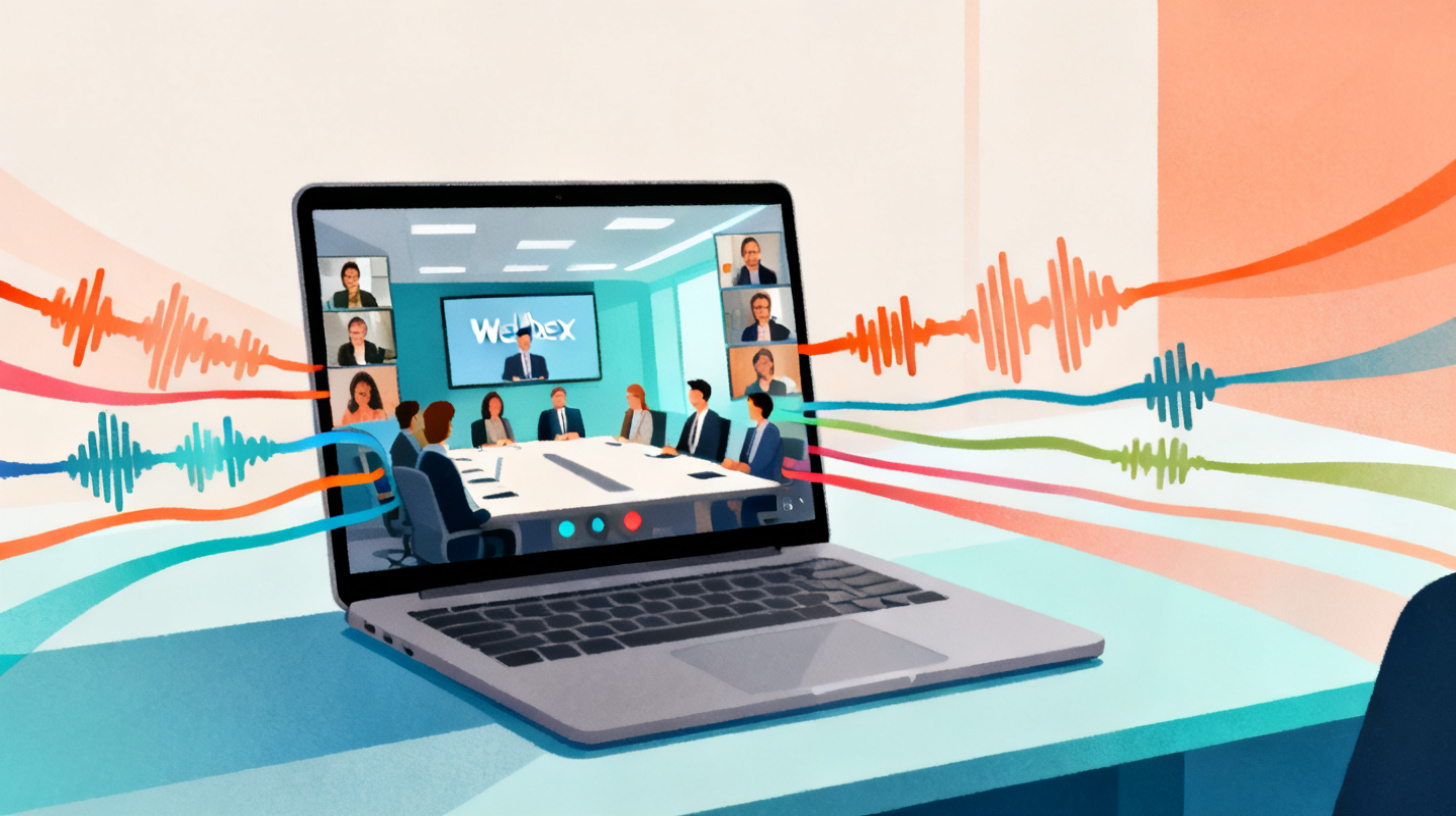 How to Transcribe and Split Webex Meeting Recordings by Speaker
