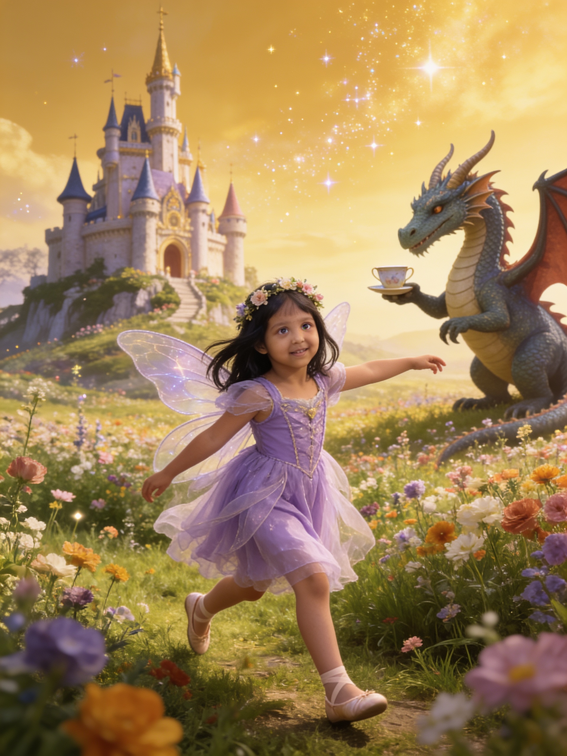 Cover of Aahana and the Dragon Who Came to Tea