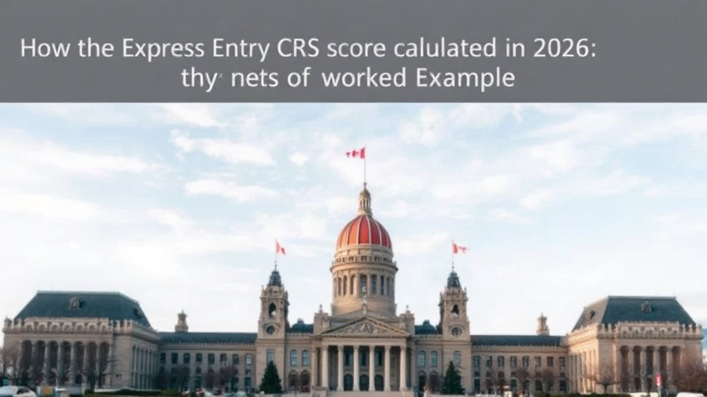 How the Express Entry CRS Score Is Calculated in 2026: The Four Factor Groups, Point Caps, and a Worked Example
