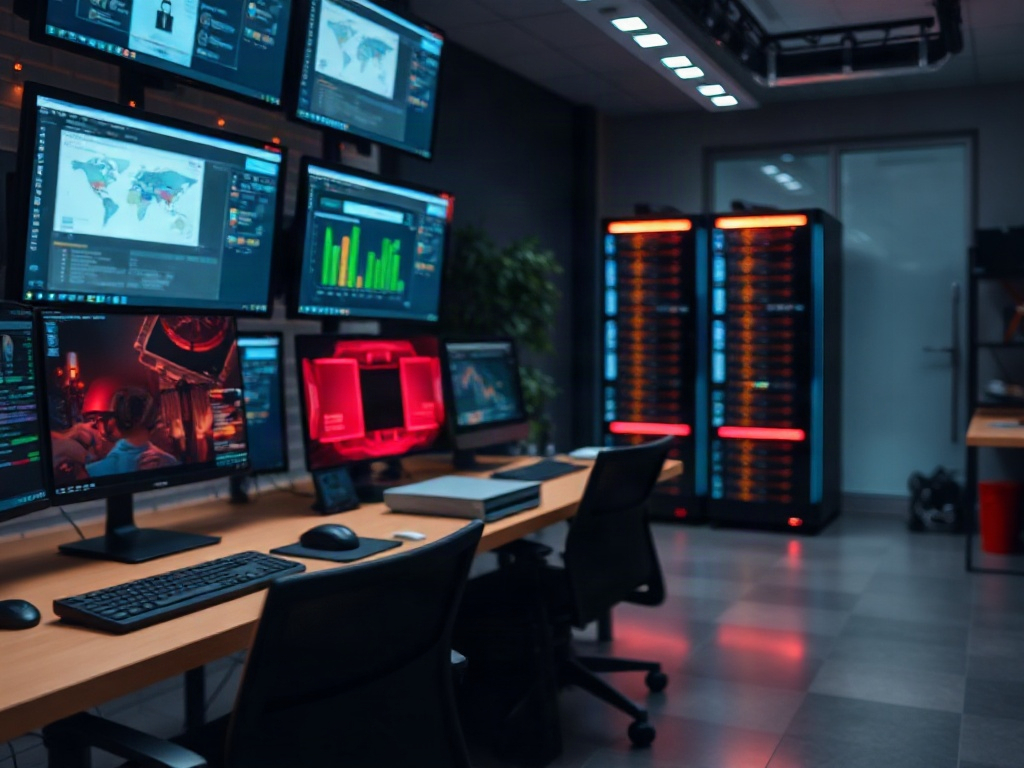 Illustration of setting up a home VPN server for secure self-hosting at home