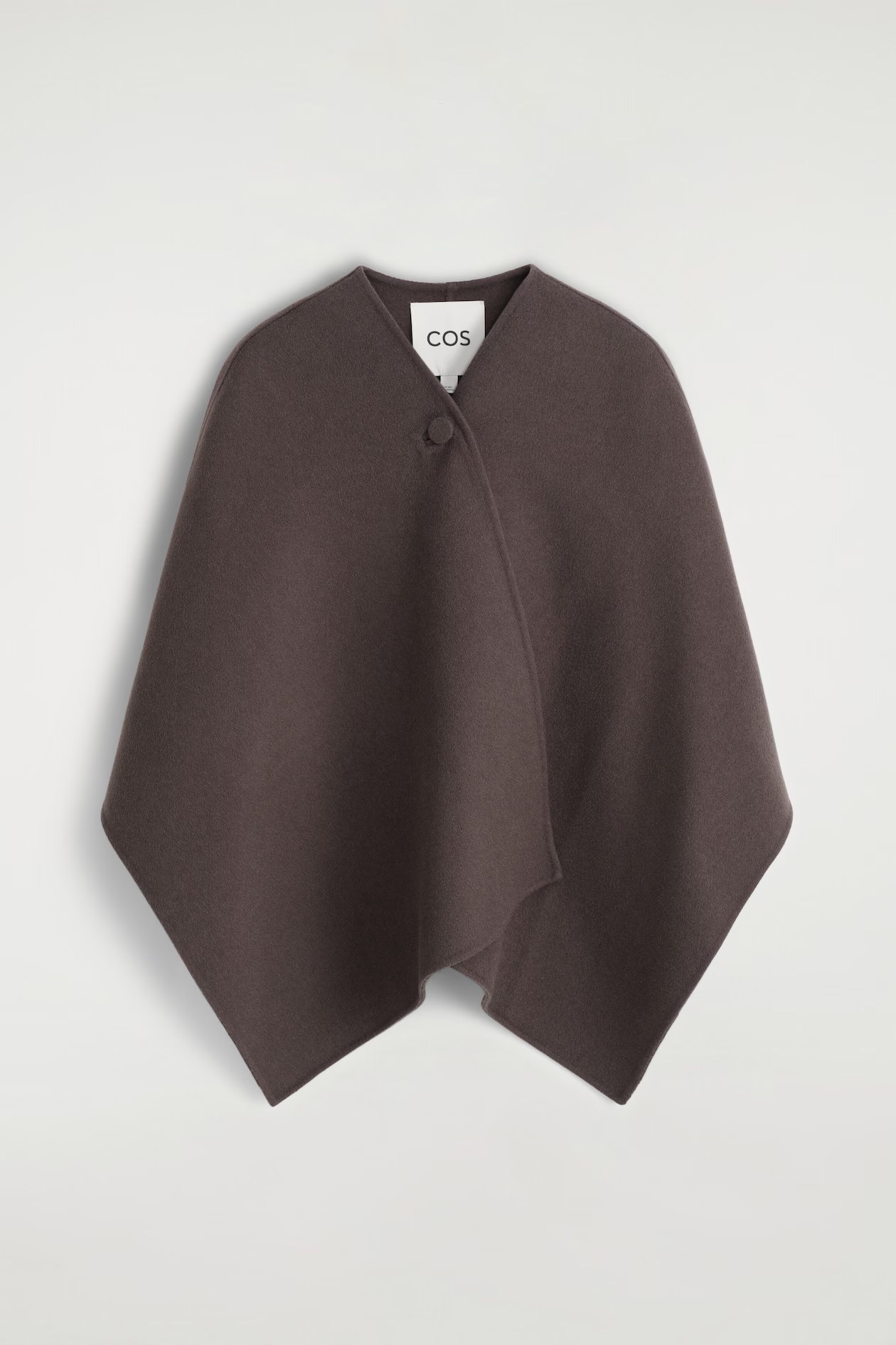 cos, DOUBLE-FACED WOOL-BLEND CAPE
