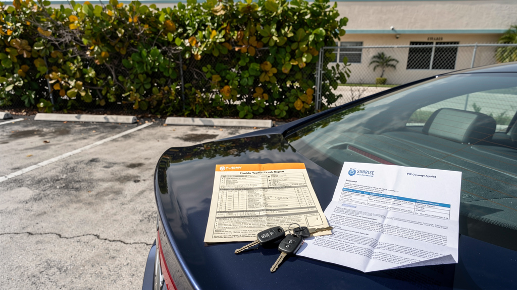 ¿Cuál seguro paga después de un choque por alcance en Florida, y en qué orden?