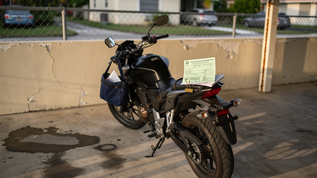 ¿Qué seguro exige Florida para registrar y manejar una motocicleta?