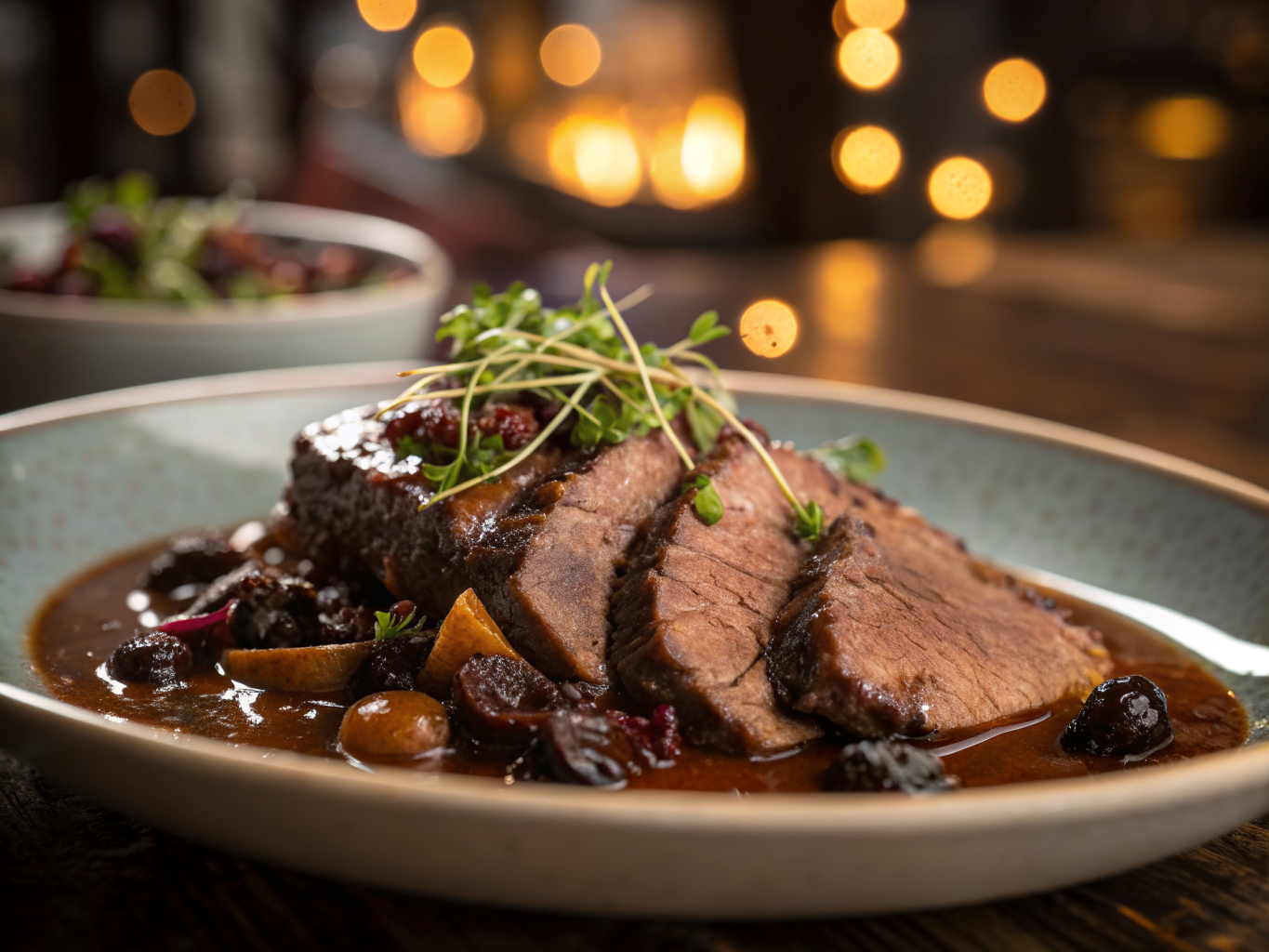 Rhenish Sauerbraten with Raisin Sauce