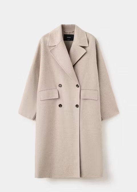 mango, HANDMADE OVERSIZED WOOL COAT
