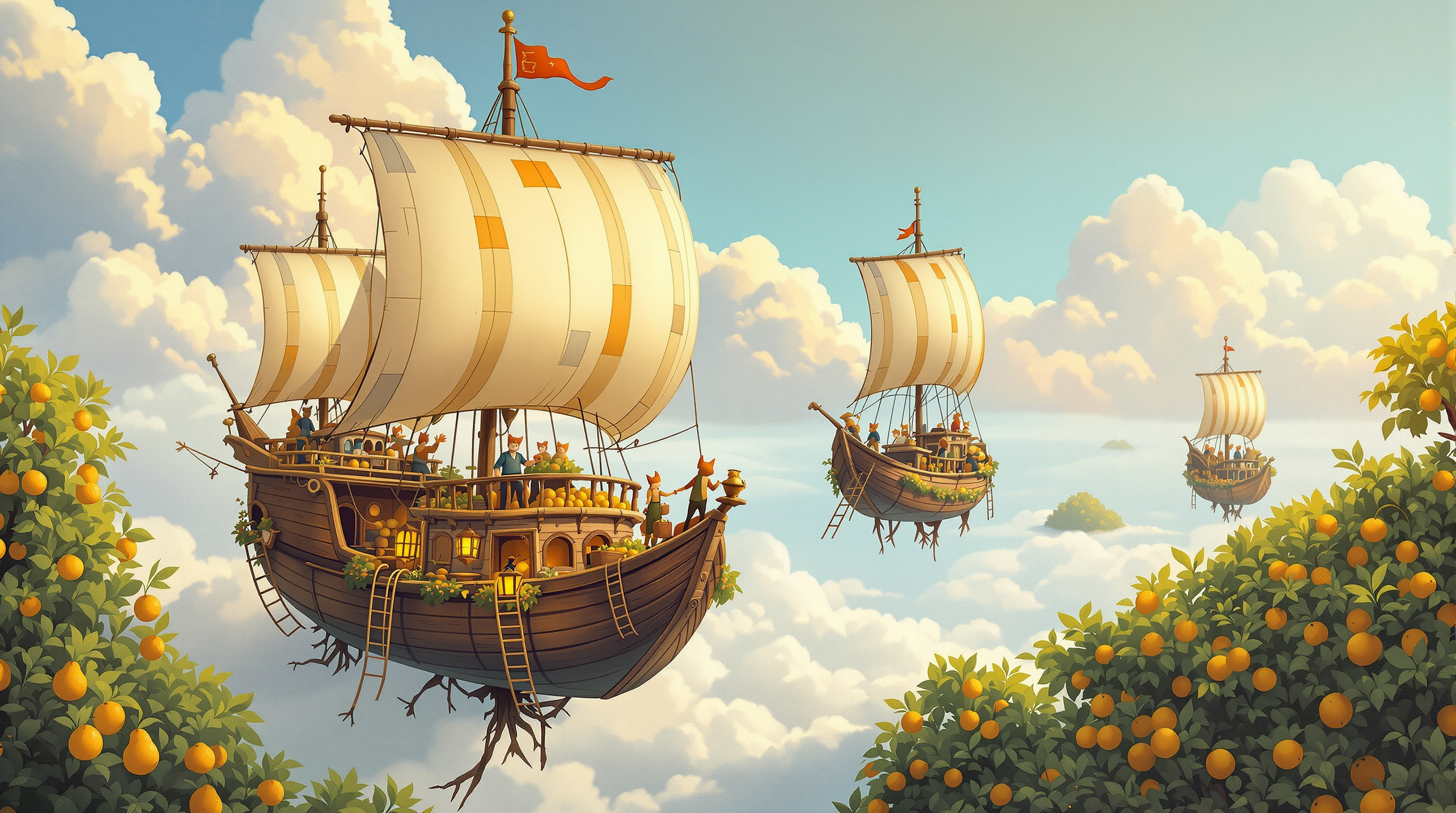 Sky Orchard Merchants Board Game Box Cover