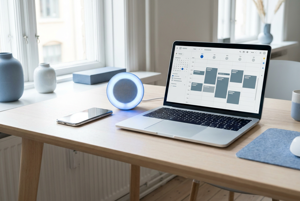 Digitale agenda die zich automatisch vult met afspraken via een AI receptionist