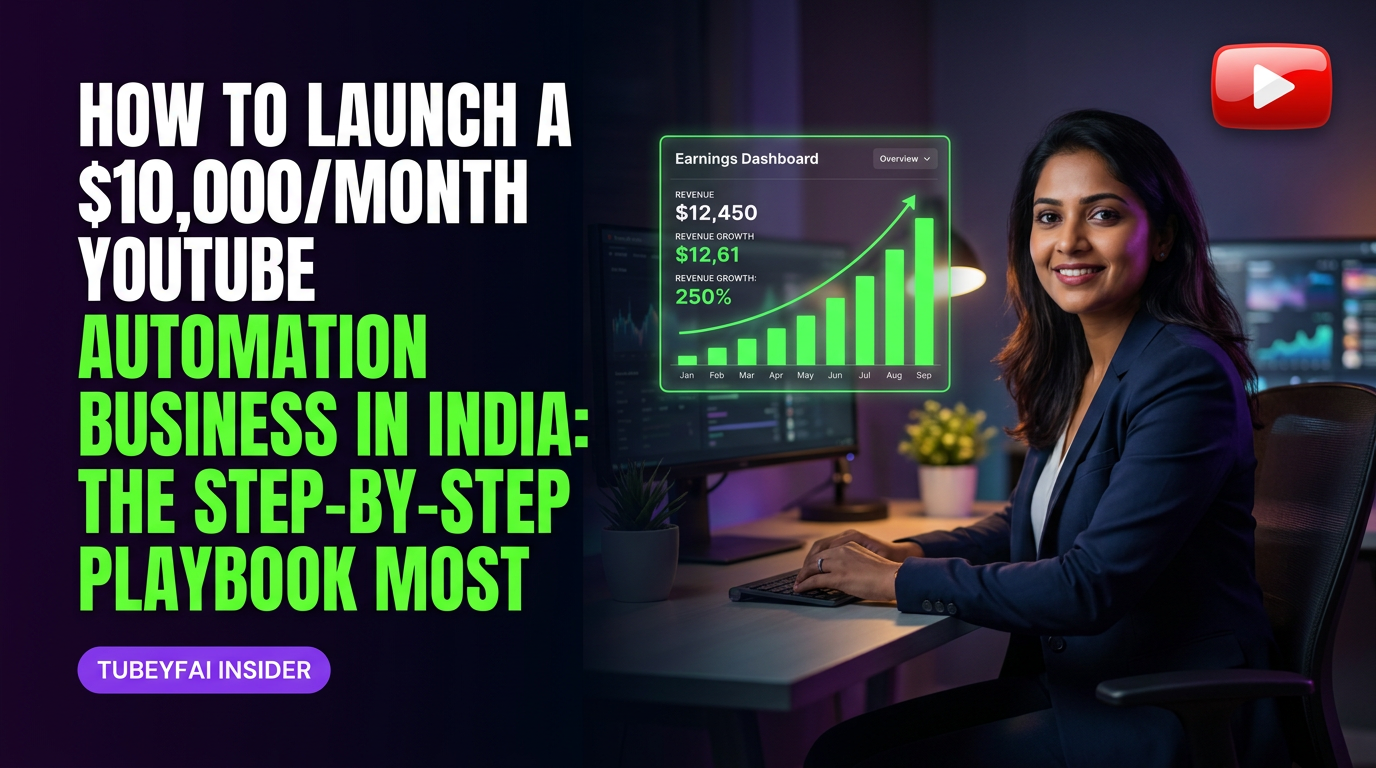 How to Launch a $10,000/Month YouTube Automation Business in India: the Step-by-Step Playbook Most