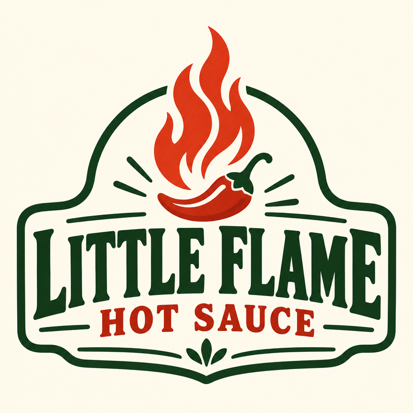 Little Flame Hot Sauce brand artwork