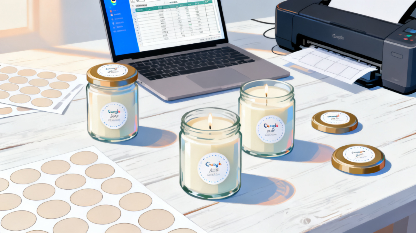 How to Create and Print Compliant Candle Labels at Home