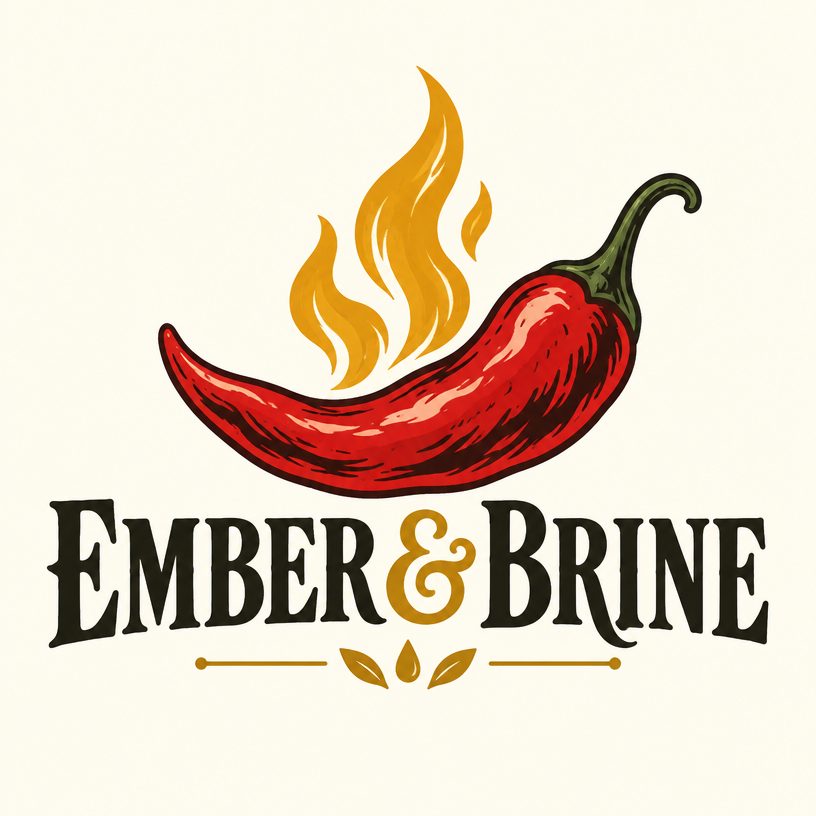 Ember & Brine Market Fire brand artwork
