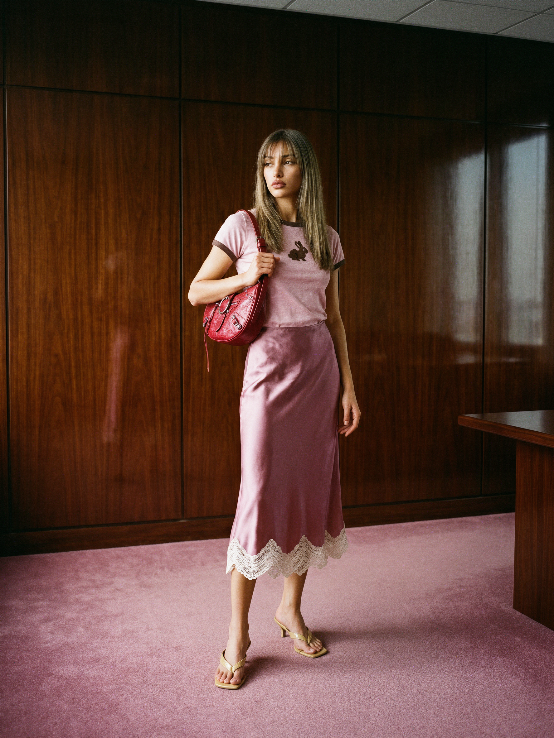 Krea image editing result: Full-Body Office Editorial