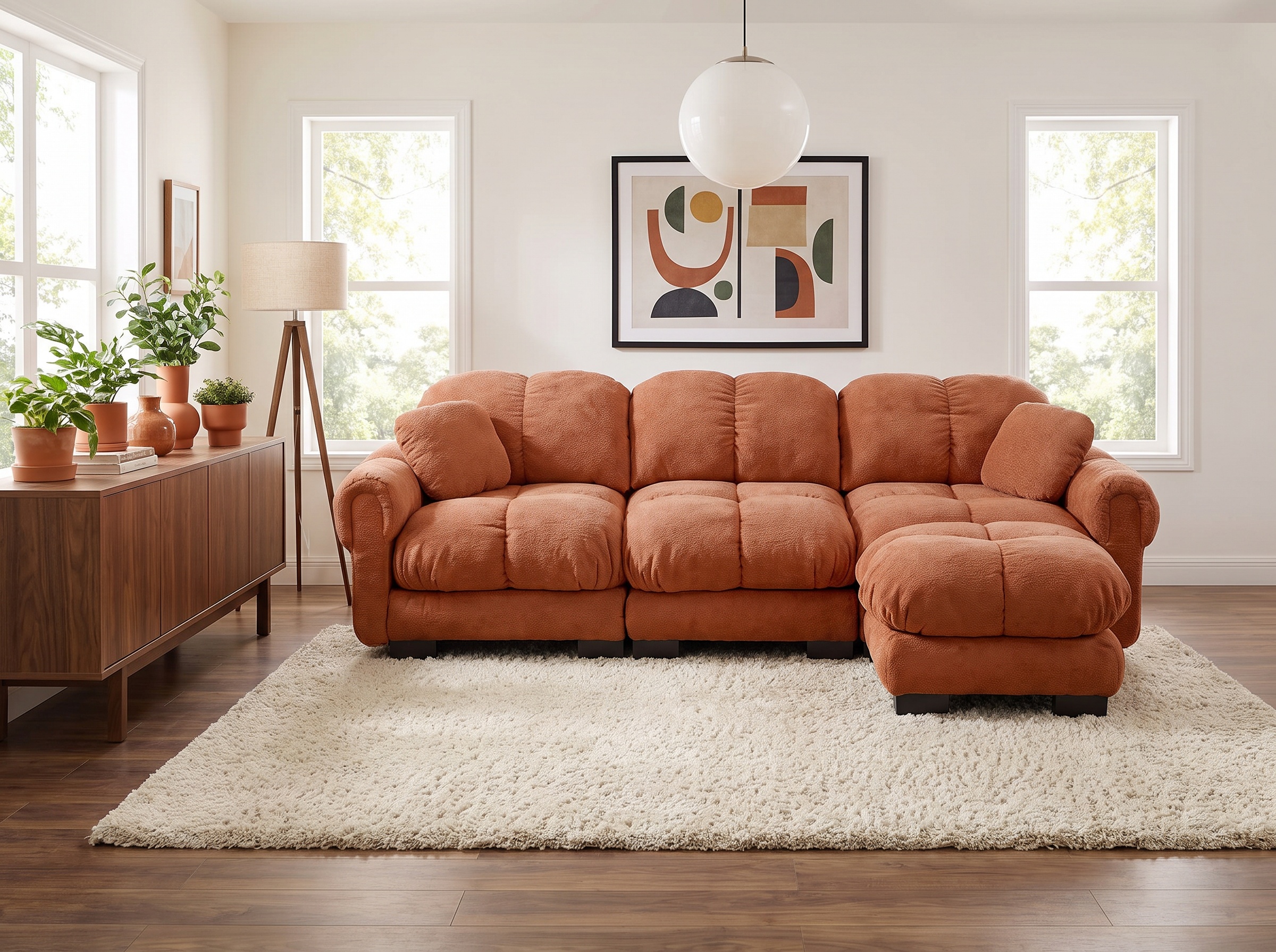Chenille Ember Orange