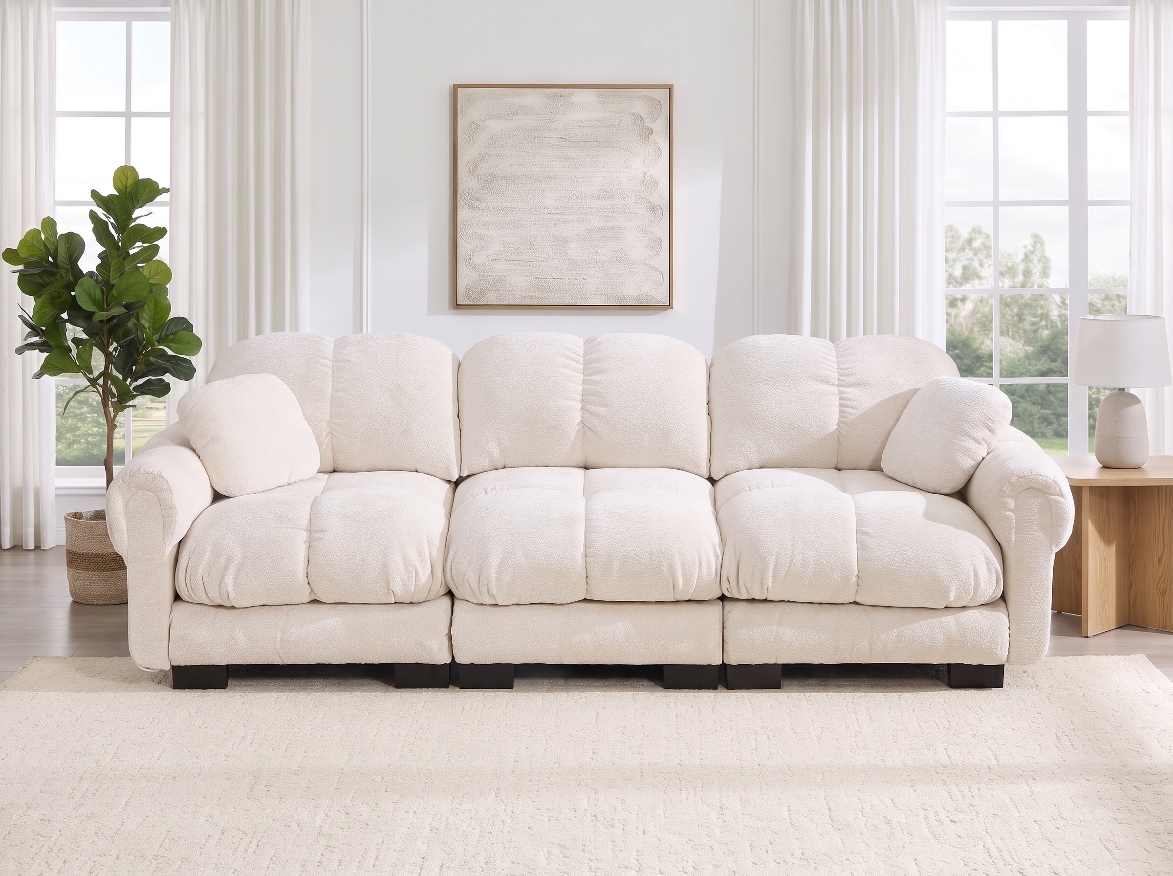 Chenille Cream Beige