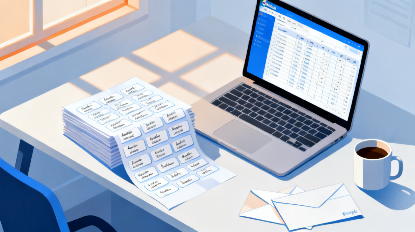 How to Print Address Labels from Google Contacts Easily
