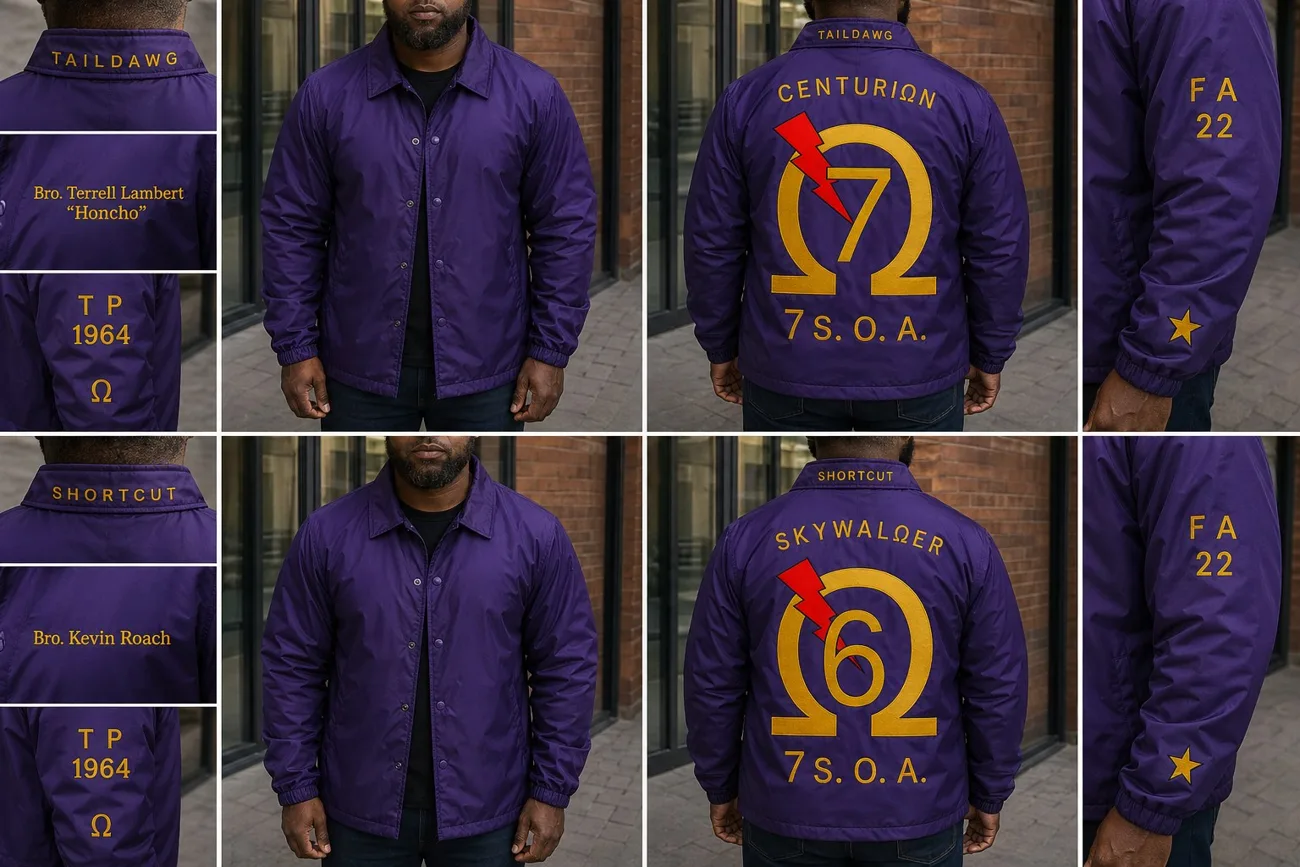Custom line jackets with line names, numbers and chapter details