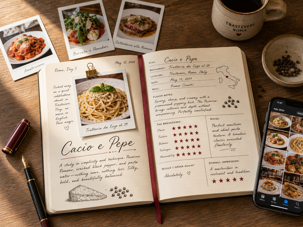 How to Track the Best Dish at Every Restaurant You Visit