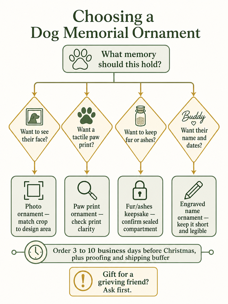 Diagram: Dog Memorial Christmas Ornaments: How to Choose One That Feels Right