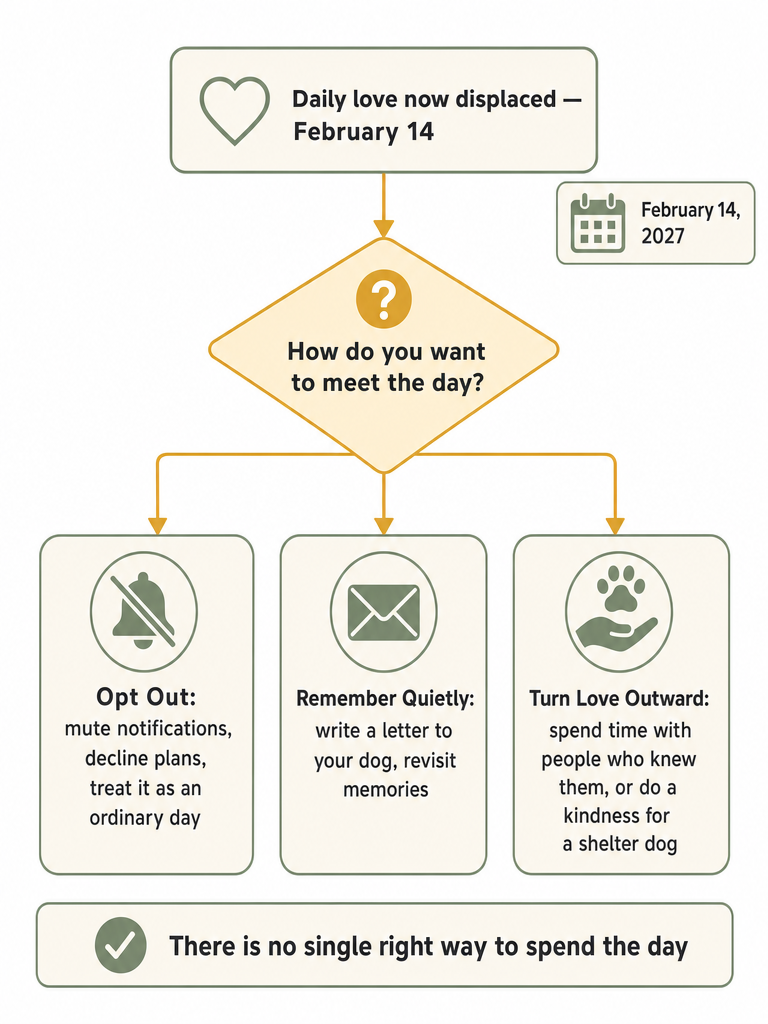 Diagram: Valentine's Day After Losing Your Dog