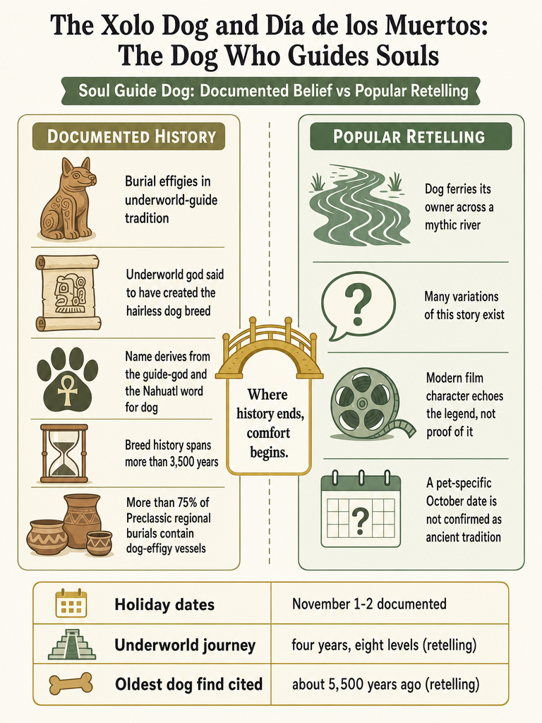 Diagram: The Xolo Dog and Día de los Muertos: The Dog Who Guides Souls