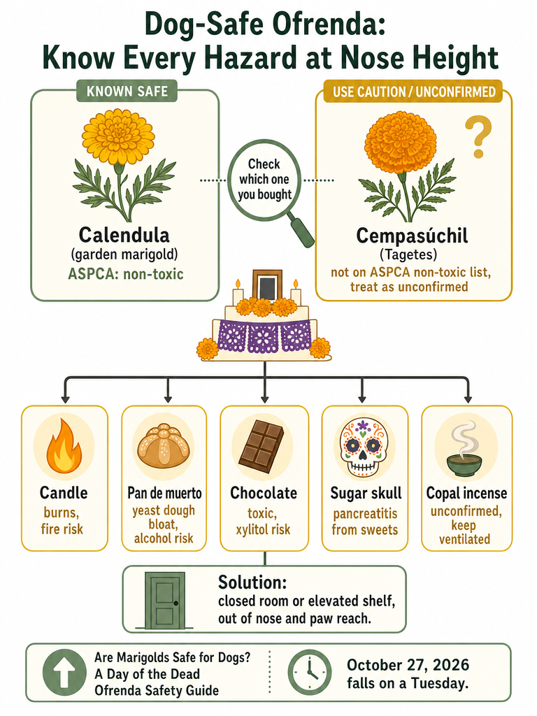 Diagram: Are Marigolds Safe for Dogs? A Day of the Dead Ofrenda Safety Guide