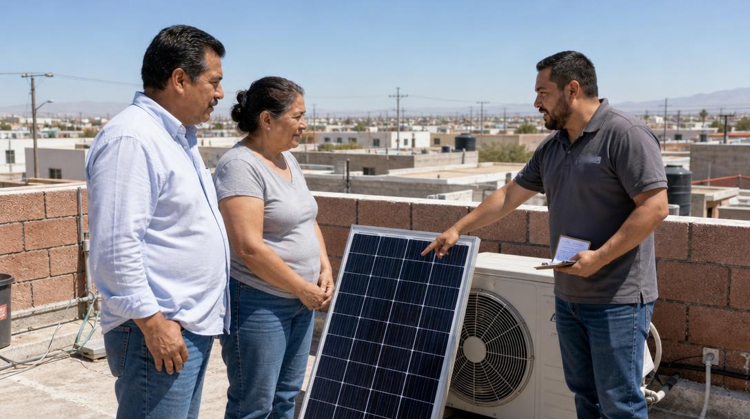 Paneles solares para aires acondicionados: guía práctica en Ciudad Juárez