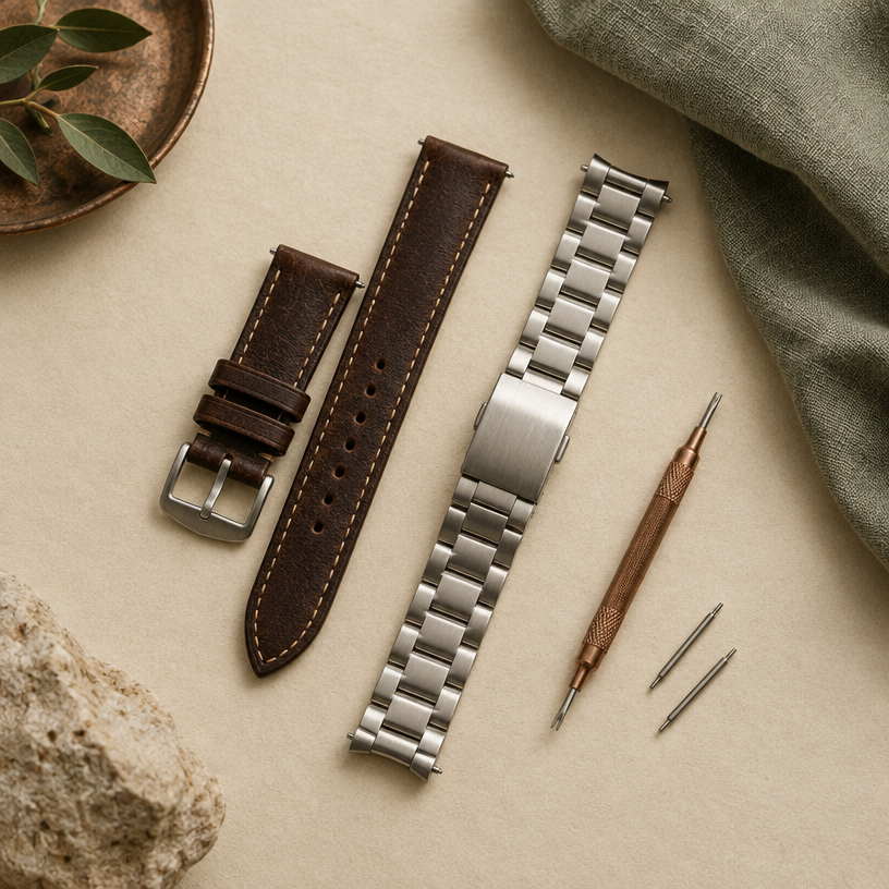 Watch strap and bracelet details