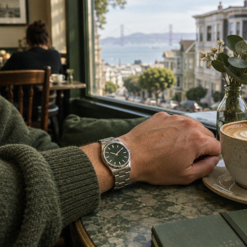 Neighborhood cafe watch-hunt scene