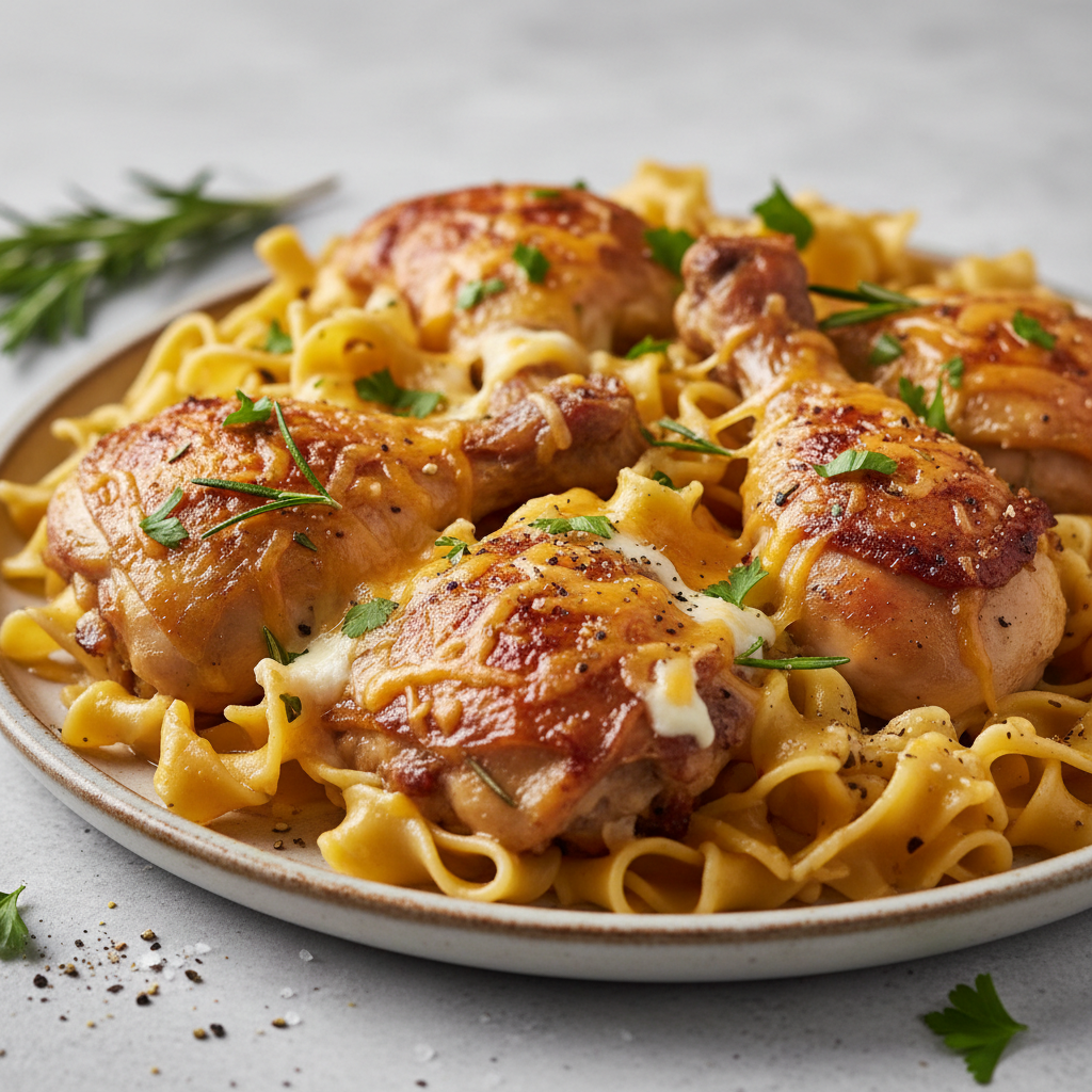 Easy One-Pan Chicken & Buttered Noodles Easy One-Pan Chicken & Buttered Noodles