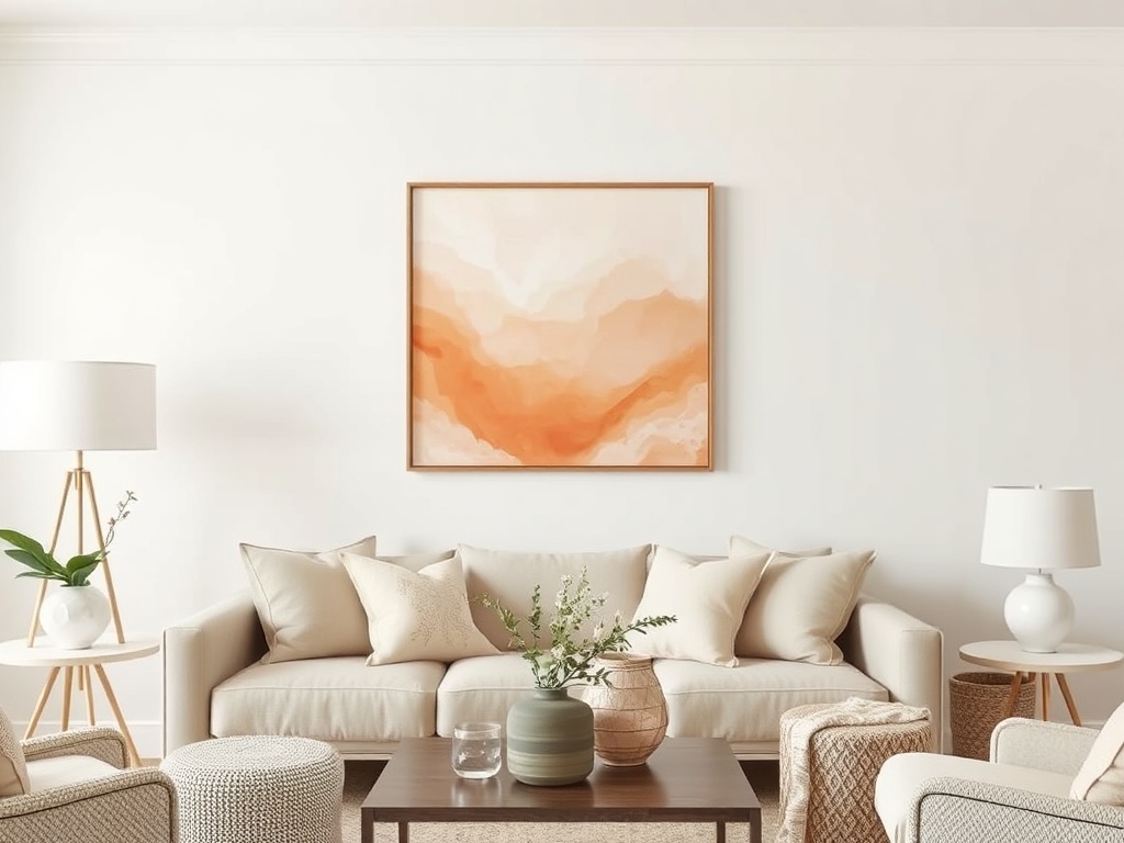 18. Use Light Peach Wall Art