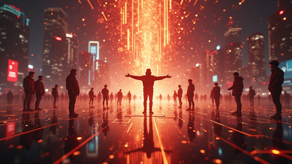 Interfaz móvil mostrando cómo funcionará el metaverso en Instagram con avatares y mundos virtuales.