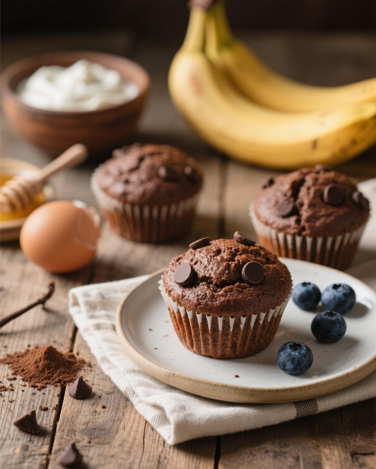 healthy chocolate muffins healthy chocolate muffins