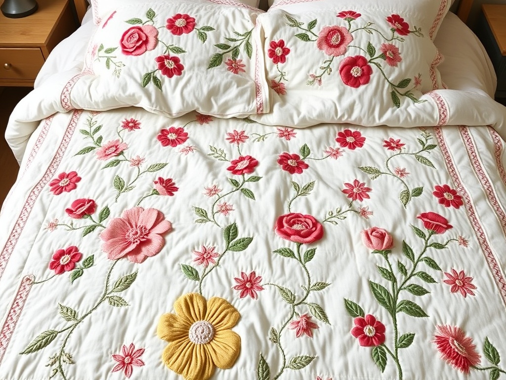 12. Display a Floral Quilt