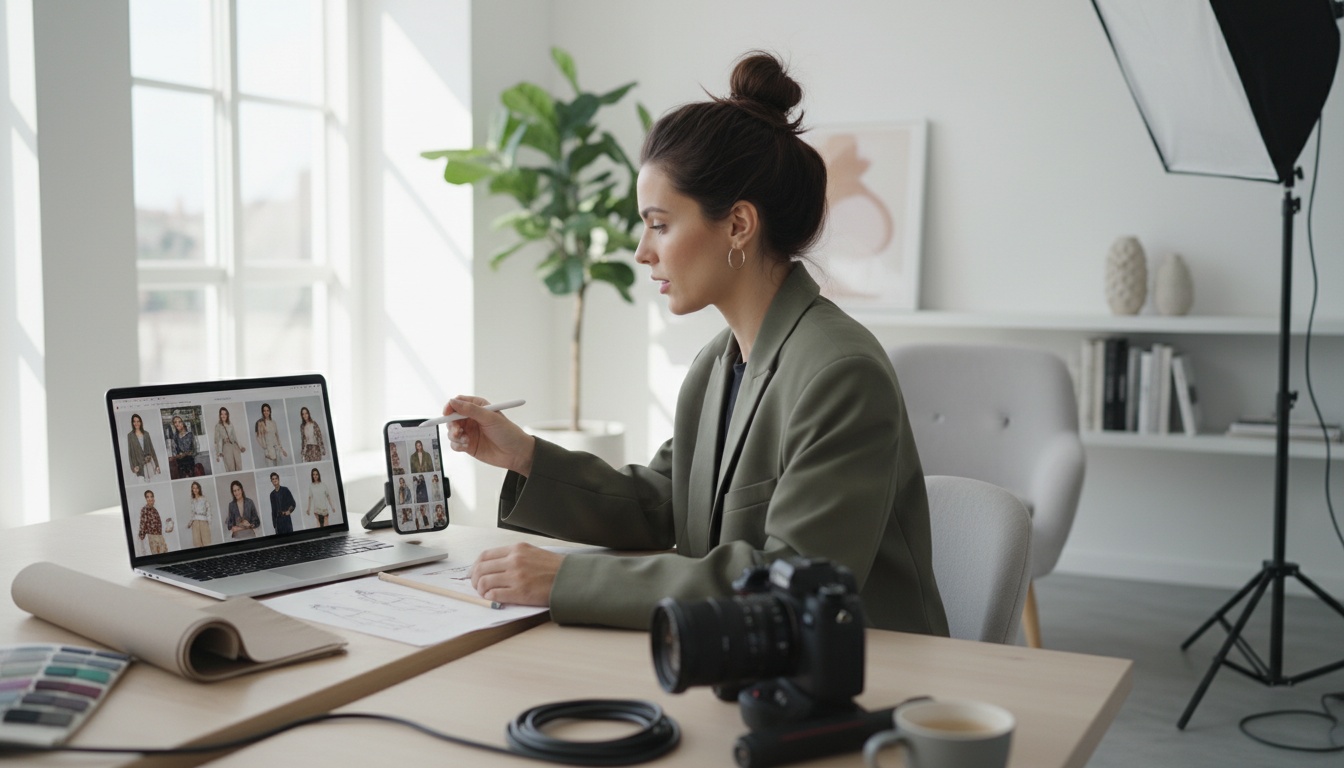 Exemplo de foto de produto profissional gerada com IA