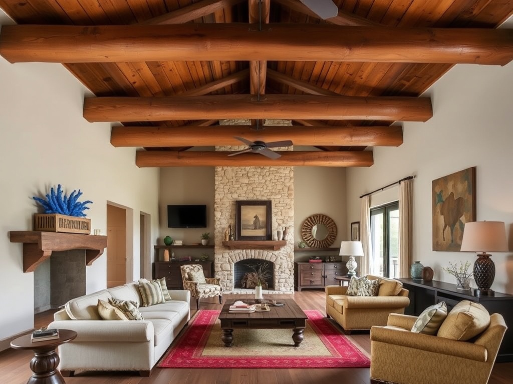 12. Install Exposed Wooden Beams