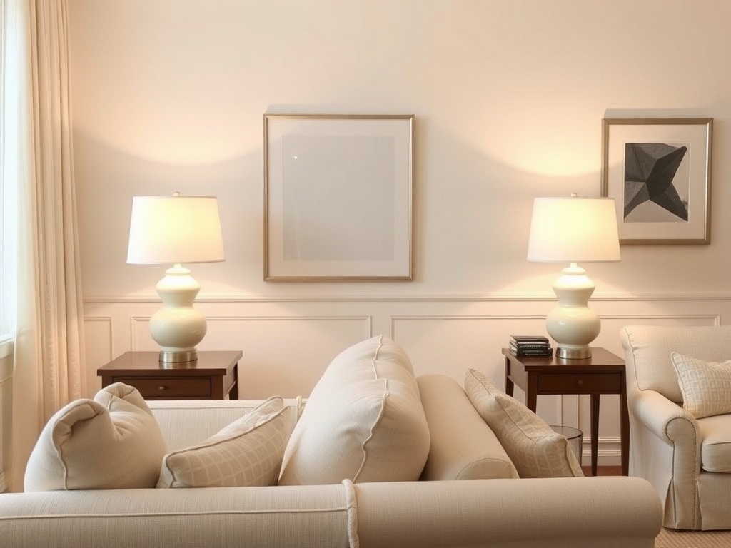 12. Use Creamy White Lamps